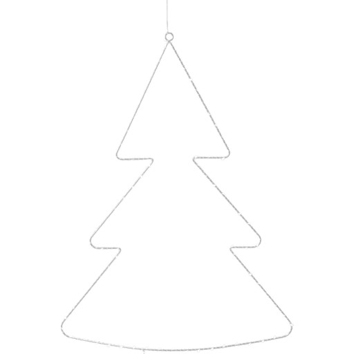 Sirius Liva juletræ med pynt, hvid, 70 cm billede