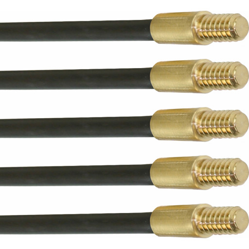 Super Rod Søgestang 5 stk 1 Meter - Sort