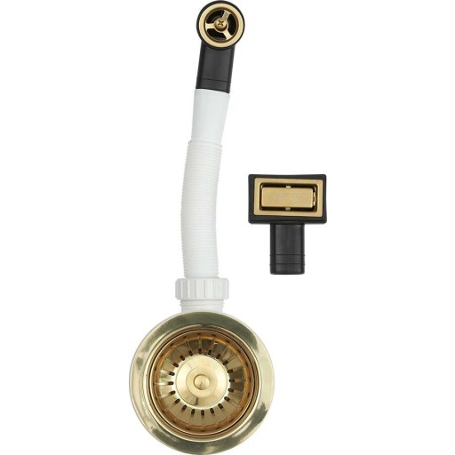 Lavabo universalt afløbssæt, messing billede