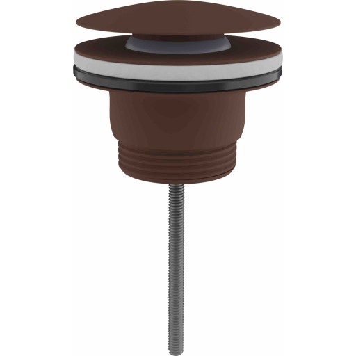 Scandtap universal bundventil, push-open, mat brun billede