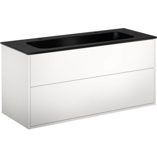 Gustavsberg Artic møbelpakke, 120x47 cm, hvid/sort