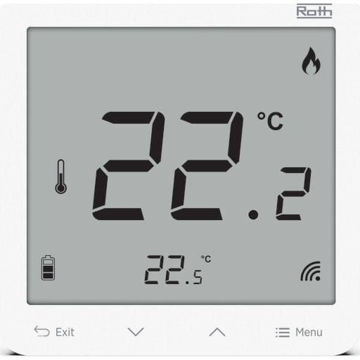Roth Touchline SL Plus trådløs rumtermostat, hvid billede