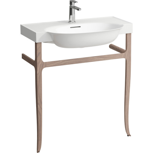 Laufen The New Classic håndklædestativ til håndvask, valnøddetræ