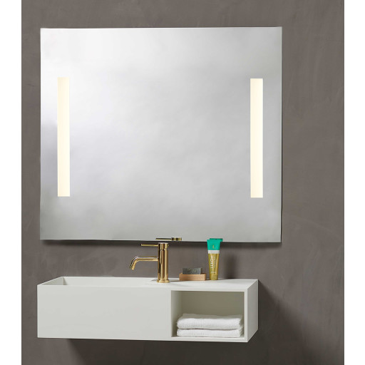 Loevschall Godhavn speil med lys, 100x85 cm Baderom > Innredningen
