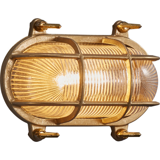 Nordlux Helford vägglampa utomhus, mässing