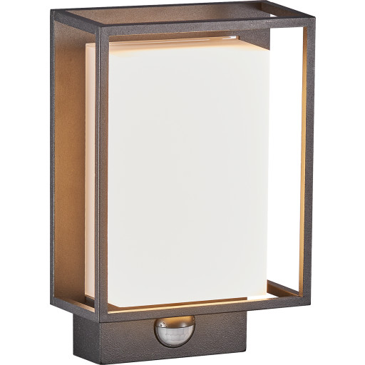 Nordlux Nestor utomhus vägglampa med sensor, svart