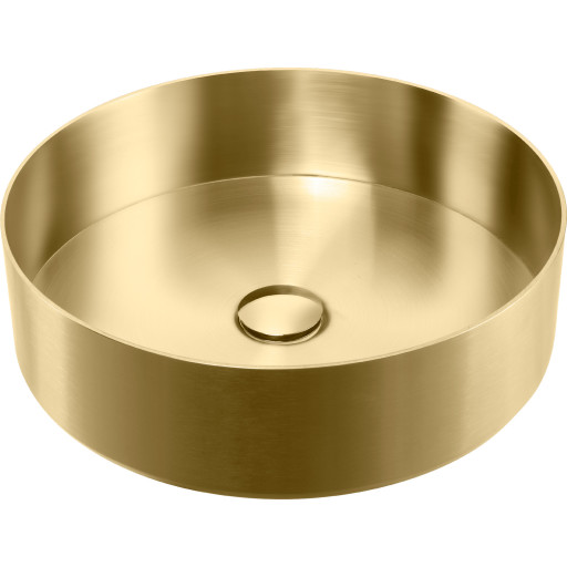 Lavabo Round badvask Ø40 cm med pop-up ventil, messing