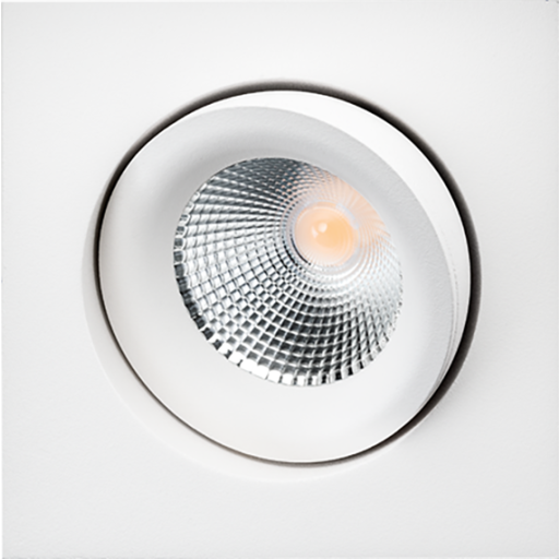 SG Junistar Lux Square indbygningsspot, 2700K, hvid billede