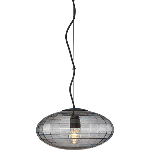 Halo Design Mesh pendellampa, rökfärgad, Ø28 cm