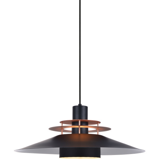 Billede af Halo Design Rivoli pendel, sort/børstet stål