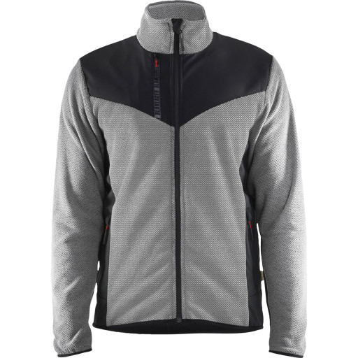Blåkläder strikket jakke 59422536, softshell, grå/svart størrelse M Backuptype - Værktøj