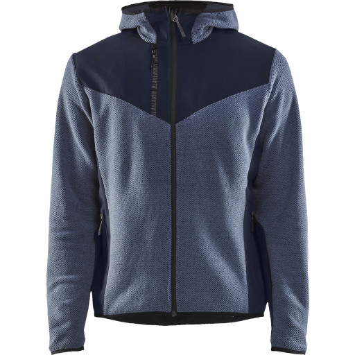 Strikket jakke, L. Blue/M. Blue S