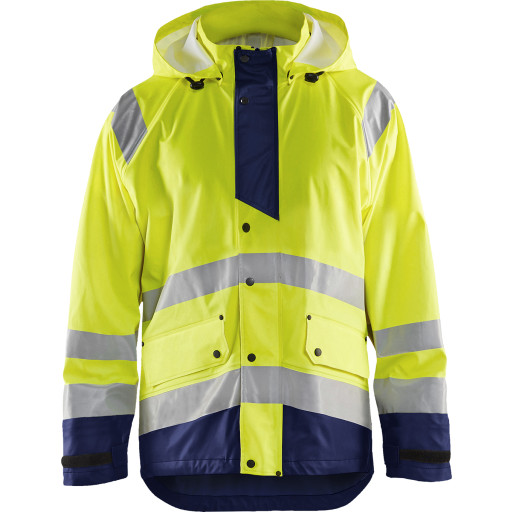 High Vis regnjakke nivå 3 høy