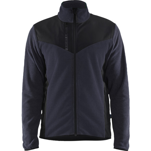 Strikket jakke med Softshell M