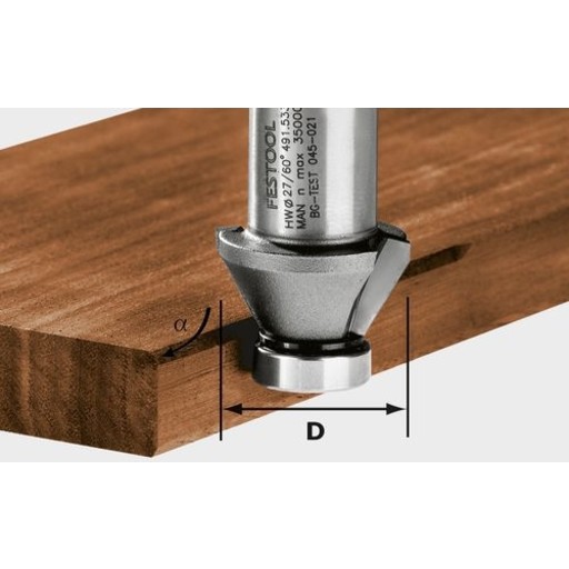 Festool 490090, Affasningsbit, 2,7 cm, 1 stk