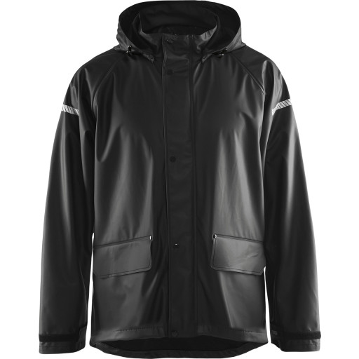 Regnjakke sort 3xl
