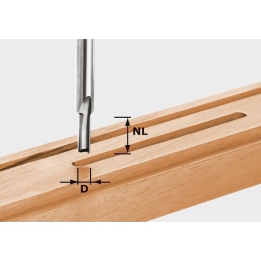 Notfræser HM   5x12/45 Ø 8