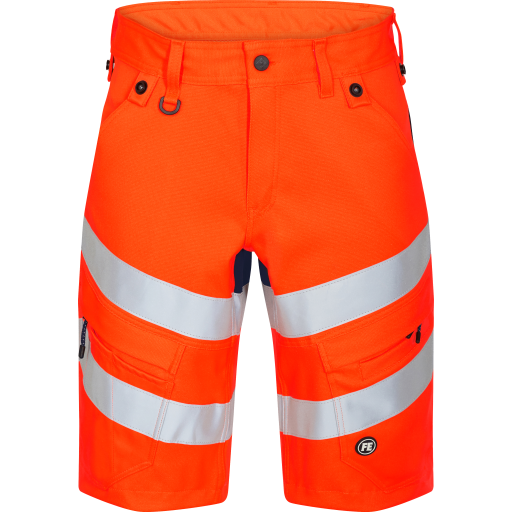 FE Engel Shorts 6546, stretch, High-Vis klasse 1, oransje/blå, størrelse 104