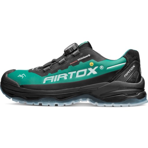 Airtox TX33 sikkerhedssko, sort/grøn, str. 40 billede