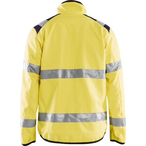 Blåkläder softshell-jakke 48772516 High-Vis at 2 gul/svart størrelse 2XL Backuptype - Værktøj
