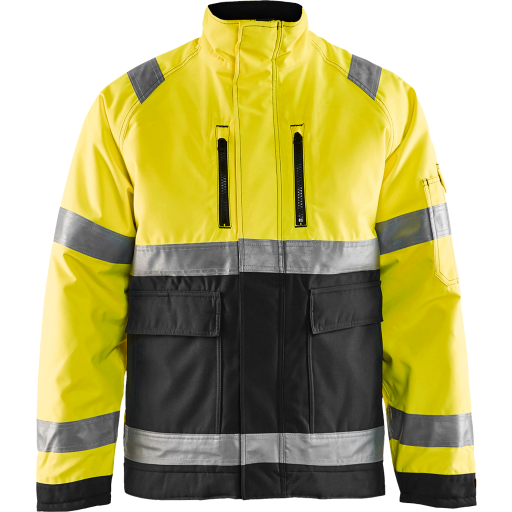 Hivis vinterjakke gul/svart 3xl