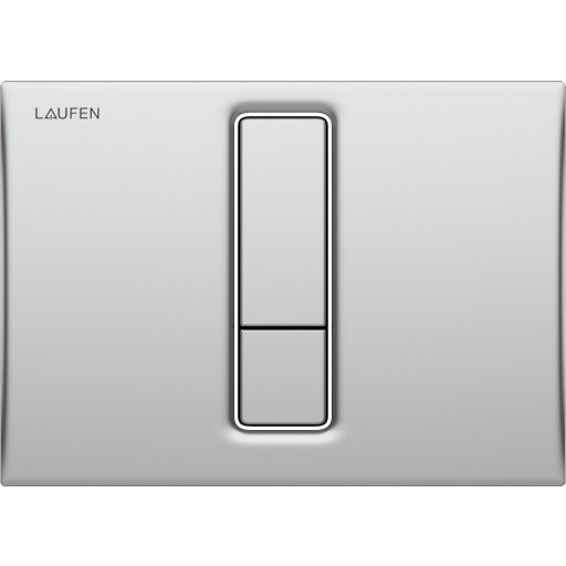 Laufen LIS aw101 betjeningsplade med duoskyl. Matkrom