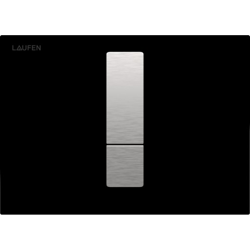 Laufen Lis tryk aw102 sort - betjeningsplade aw102 glas duoskyl