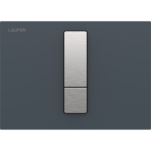 Laufen Lis tryk aw102 antracit betjeningsplade aw102 glas duoskyl antracit