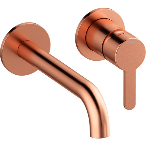 Damixa Silhouet håndvaskarmatur, børstet kobber billede