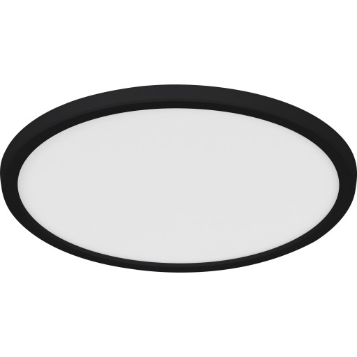 Nordlux Oja plafond, 3-stegs dämpning, 2700K, svart, Ø29 cm