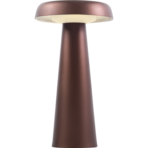 Dftp Arcello uppladningsbar bordslampa, brunerad mässing