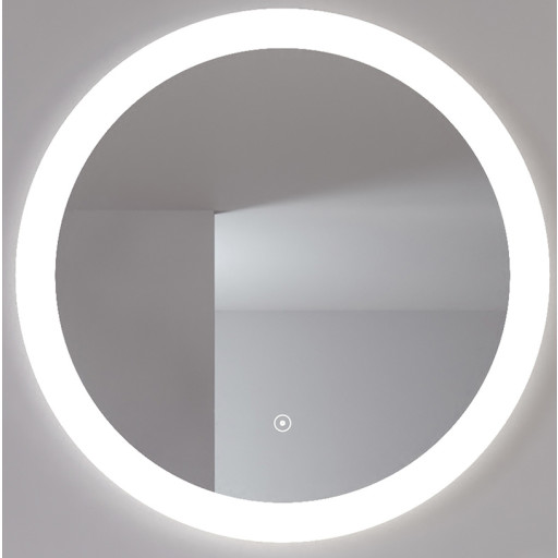 Loevschall Vega speil med lys, dimbar, touch, Ø80 cm Baderom > Innredningen