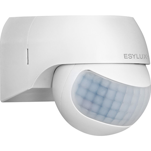 Esylux udendørs bevægelsessensor, 180°, hvid