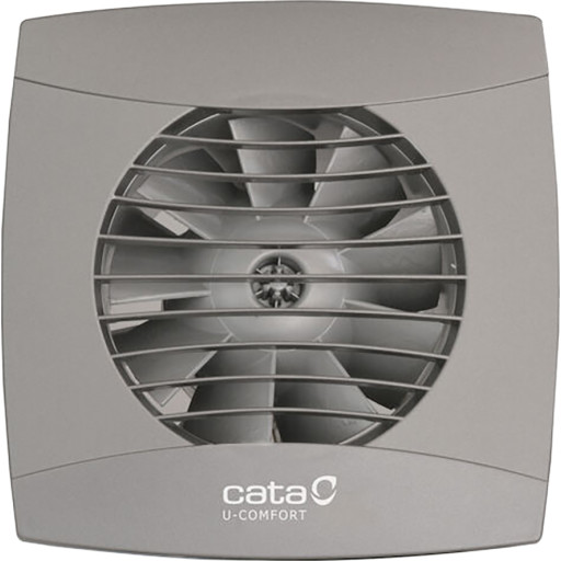 Cata UC-10 ventilator, Ø100 mm, hygrostat, grå