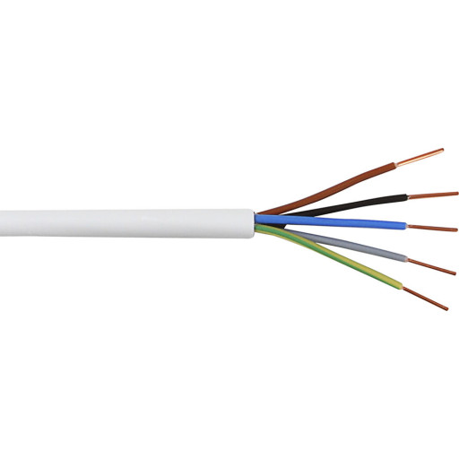 50 meter Nexans DK-EXQ Easy installationskabel, 5G2,5 mm², 50 metervare