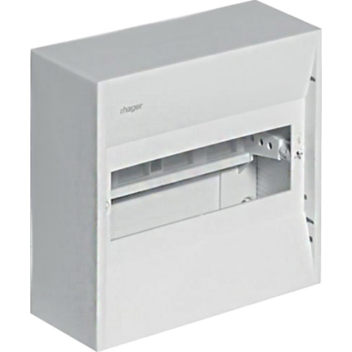 HAGER Miniafdækning GD108E 8 moduler med PE-klemme HxBxD: 180 x 182 x 82 mm IP 30