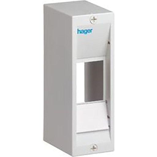 Hager Gamma Afdækning 2 Modul med PE-klemme GD102E UG1 - Hvid