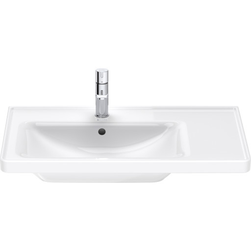 Duravit D-Neo møbelvask 800x170x480mm, med overløb, 1 hanehul, glaseret, hvid højglans
