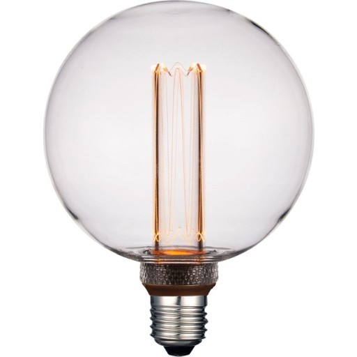 LED-pære E27 Halo Design Colors Mini Globe Klar Glas Ø12,5 cm 5W 3000K