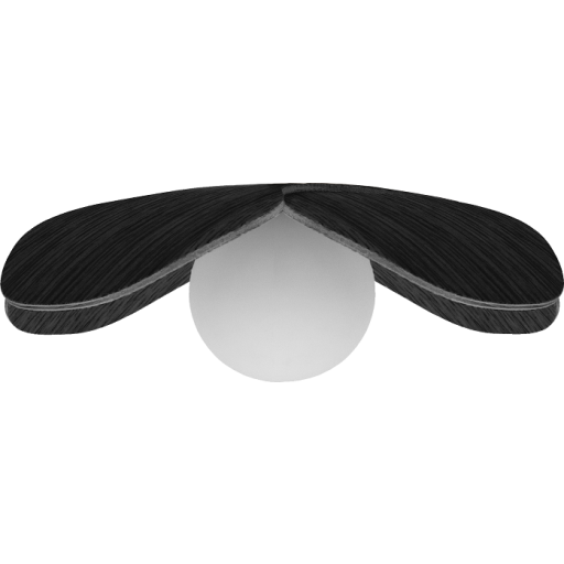 Umage Forget Me Not lampskärm, svart trä, Ø19 cm