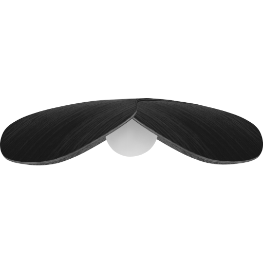 Umage Forget Me Not lampeskjerm, sort tre, É28 cm