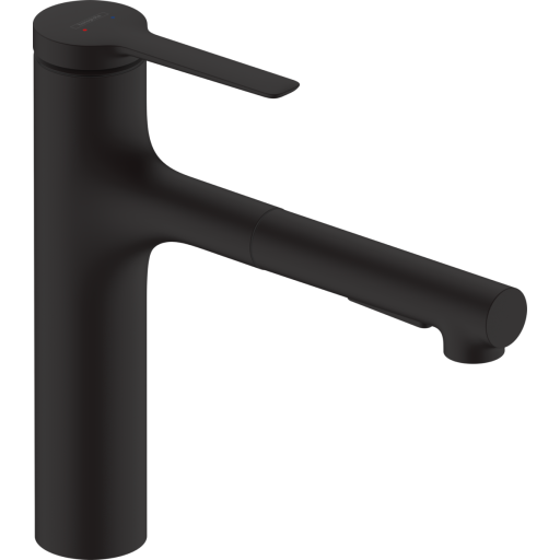 hansgrohe Zesis M33 køkkenarmatur 231mm tud. Med udtrækstud, mat sort