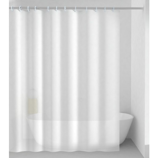 Hefe Gedy badeforhæng, 180x180 cm, hvid
