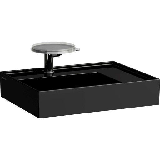 Laufen Kartell håndvask 600x460mm, saphirkeramik sort