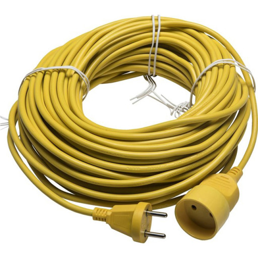 Gripo Forlængerledning 30m H05vv-f 2x1,5mm Gul - 7996