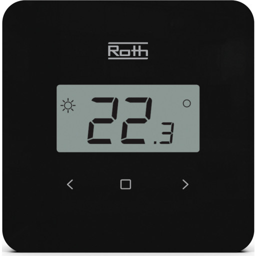Roth Touchline SL Standard trådløs rumtermostat, sort billede