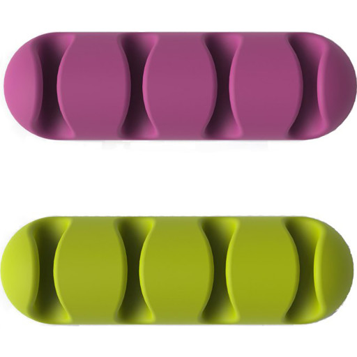 Cabledrop Kabelholder I Pink Turkis 2 Stk Fra Bluelounge
