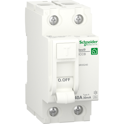 Resi9 HPFI afbryder XP RCD 2P 40A, 30mA, kl. A, R9R35240