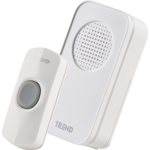 Foss Europe Trend Value dørklokke, batteri, hvid