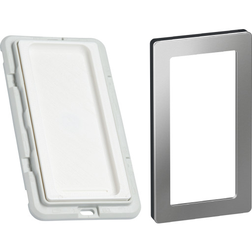 Indsats til Philips Hue dimmer, LK Pure Design ramme, stål